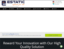Tablet Screenshot of estatic-infotech.com